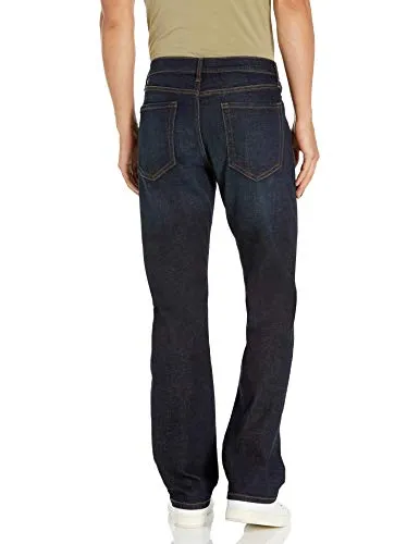 Amazon Essentials Men's Straight-Fit Stretch Bootcut Jean, Rinsed Vintage, 32W x 29L