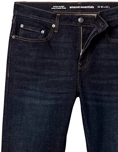 Amazon Essentials Men's Straight-Fit Stretch Bootcut Jean, Rinsed Vintage, 32W x 29L