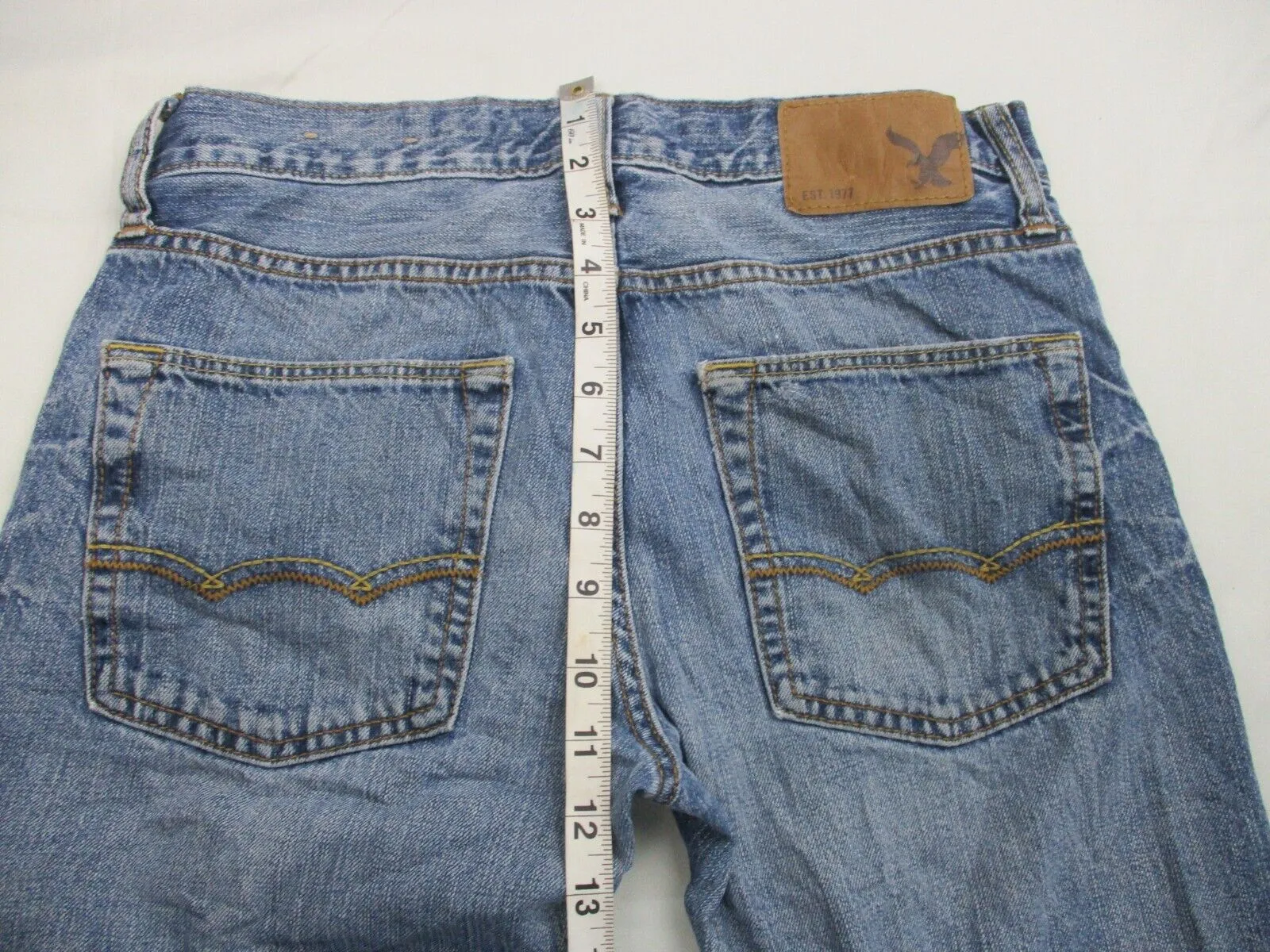 American Eagle Outfitters Men's Classic Straight Fit Jeans Low Rise Blue Size 31