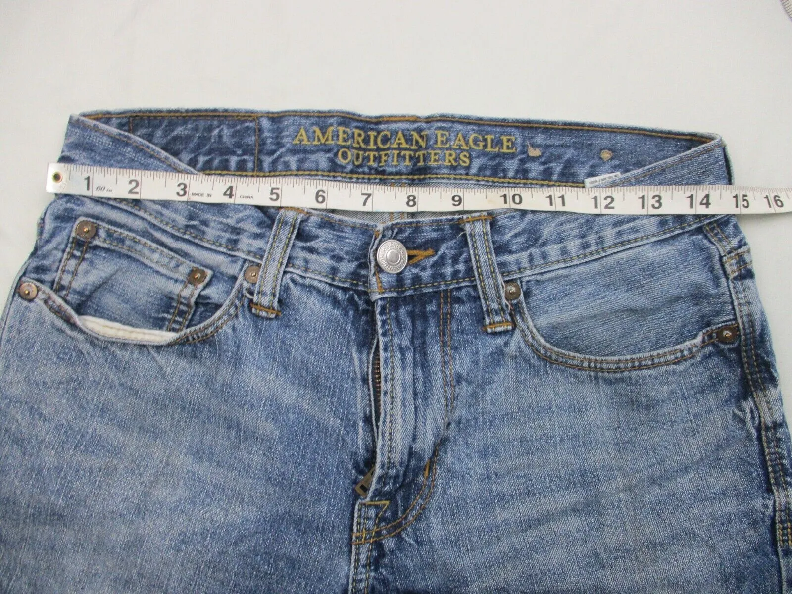 American Eagle Outfitters Men's Classic Straight Fit Jeans Low Rise Blue Size 31