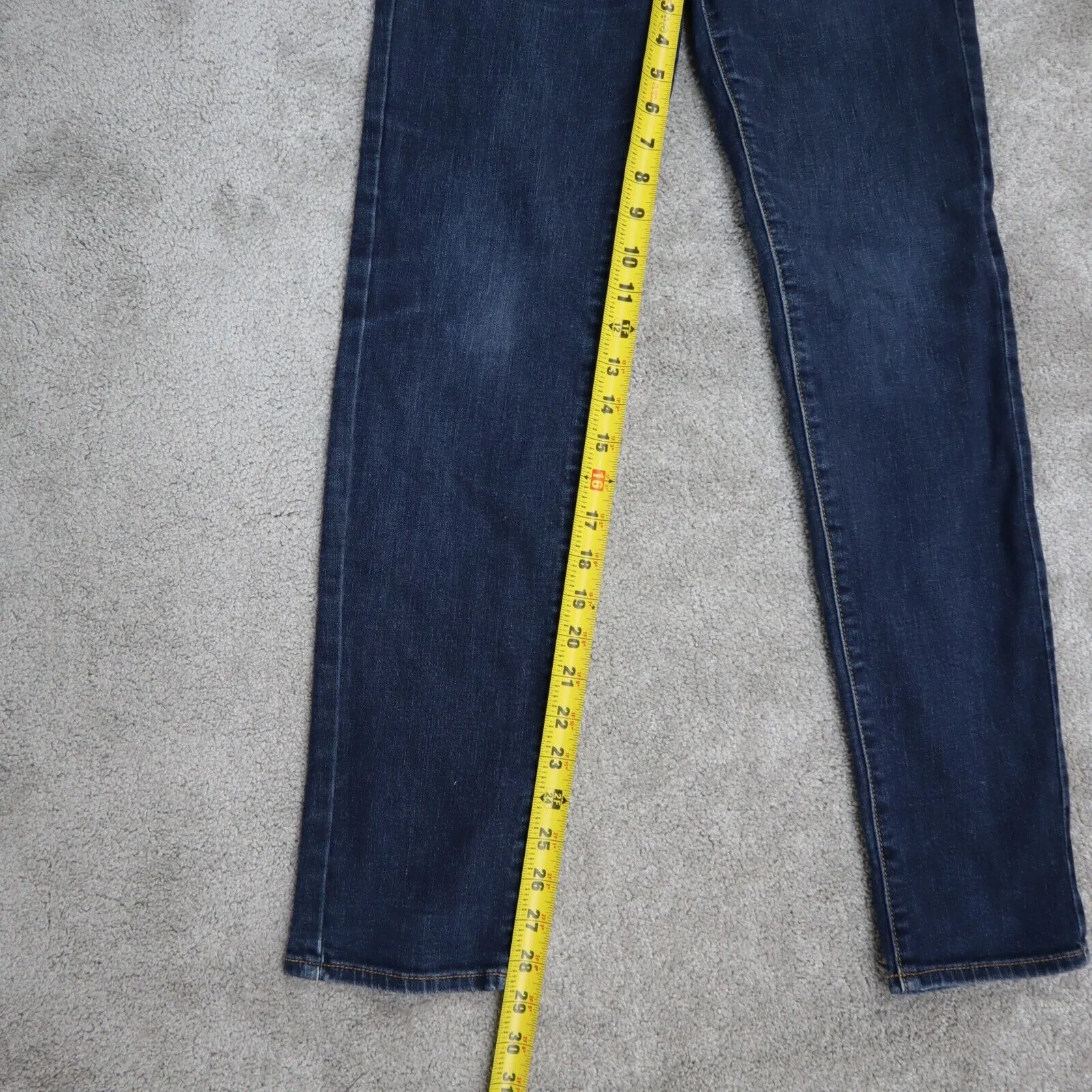 American Eagle Outfitters Womens Super Stretch Skinny Jeans Low Rise Blue Size 6
