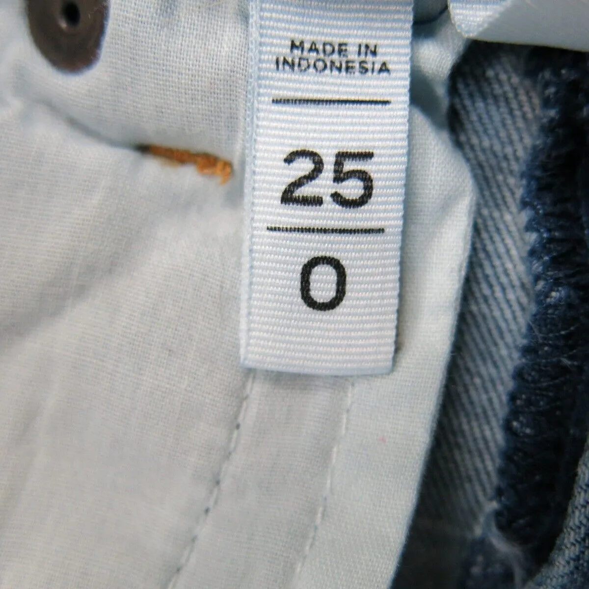 ANN Taylor Loft Women Skinny Leg Jeans Denim Mid Rise Pockets Blue Size 25/0