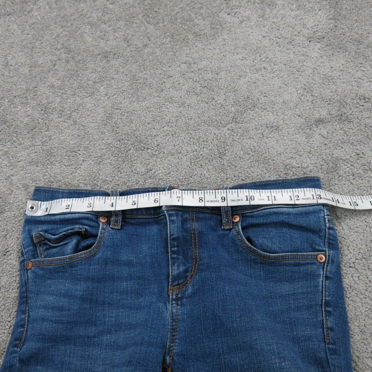 ANN Taylor Loft Women Skinny Leg Jeans Denim Mid Rise Pockets Blue Size 25/0