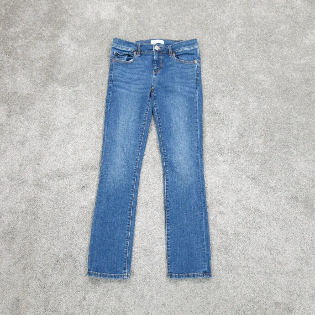 ANN Taylor Loft Women Skinny Leg Jeans Denim Mid Rise Pockets Blue Size 25/0