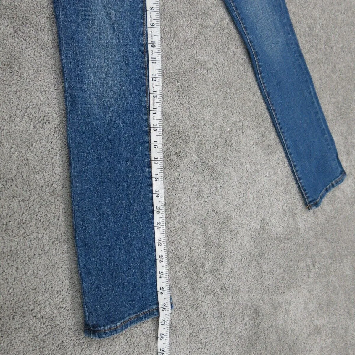 ANN Taylor Loft Women Skinny Leg Jeans Denim Mid Rise Pockets Blue Size 25/0