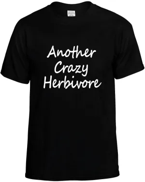 Another Crazy Herbivore Vegan Unisex T-Shirt Novelty Graphic Tee Shirt