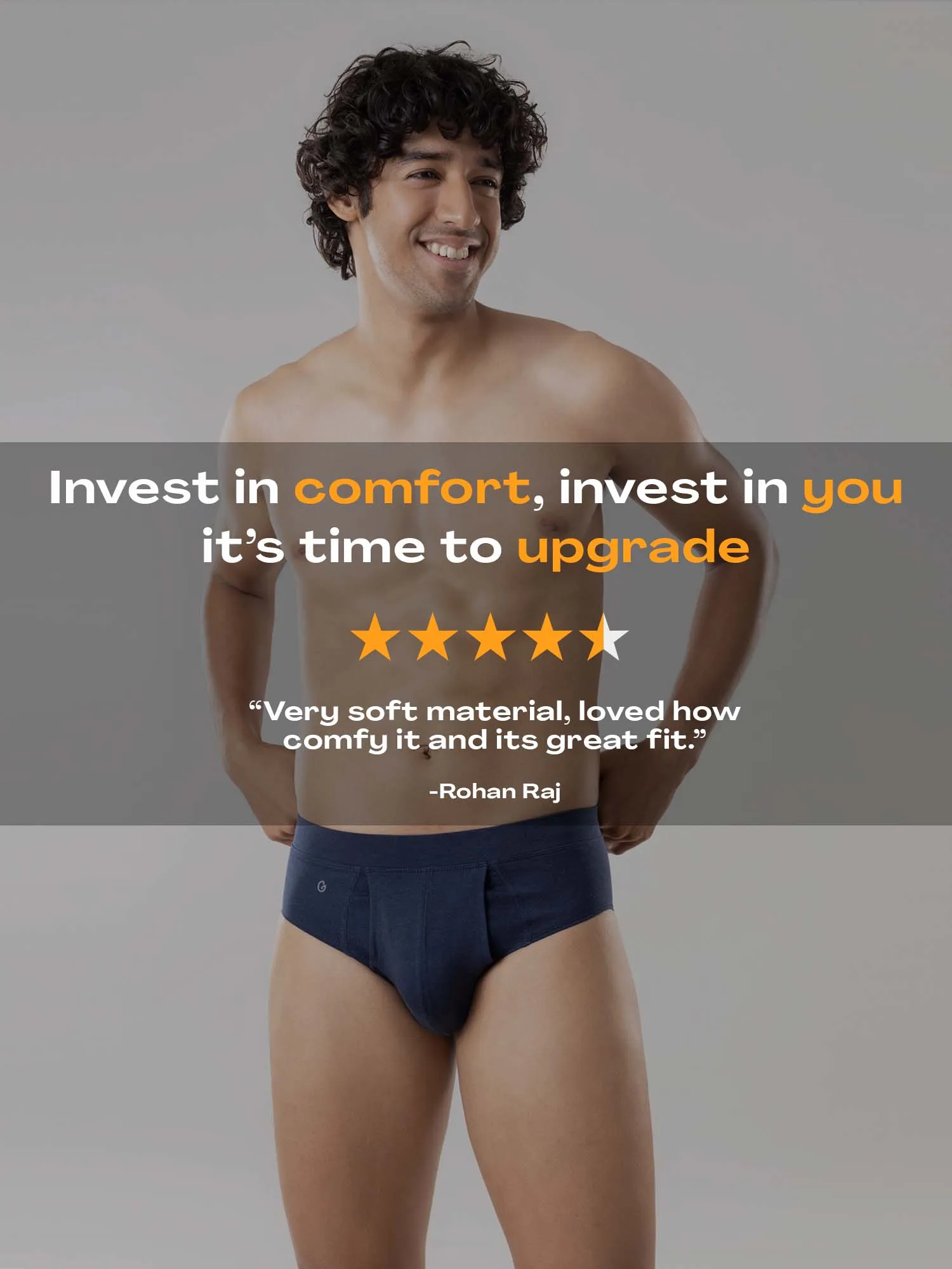 Anti Odor Cotton Tencel Cooling Brief - Dress Blues