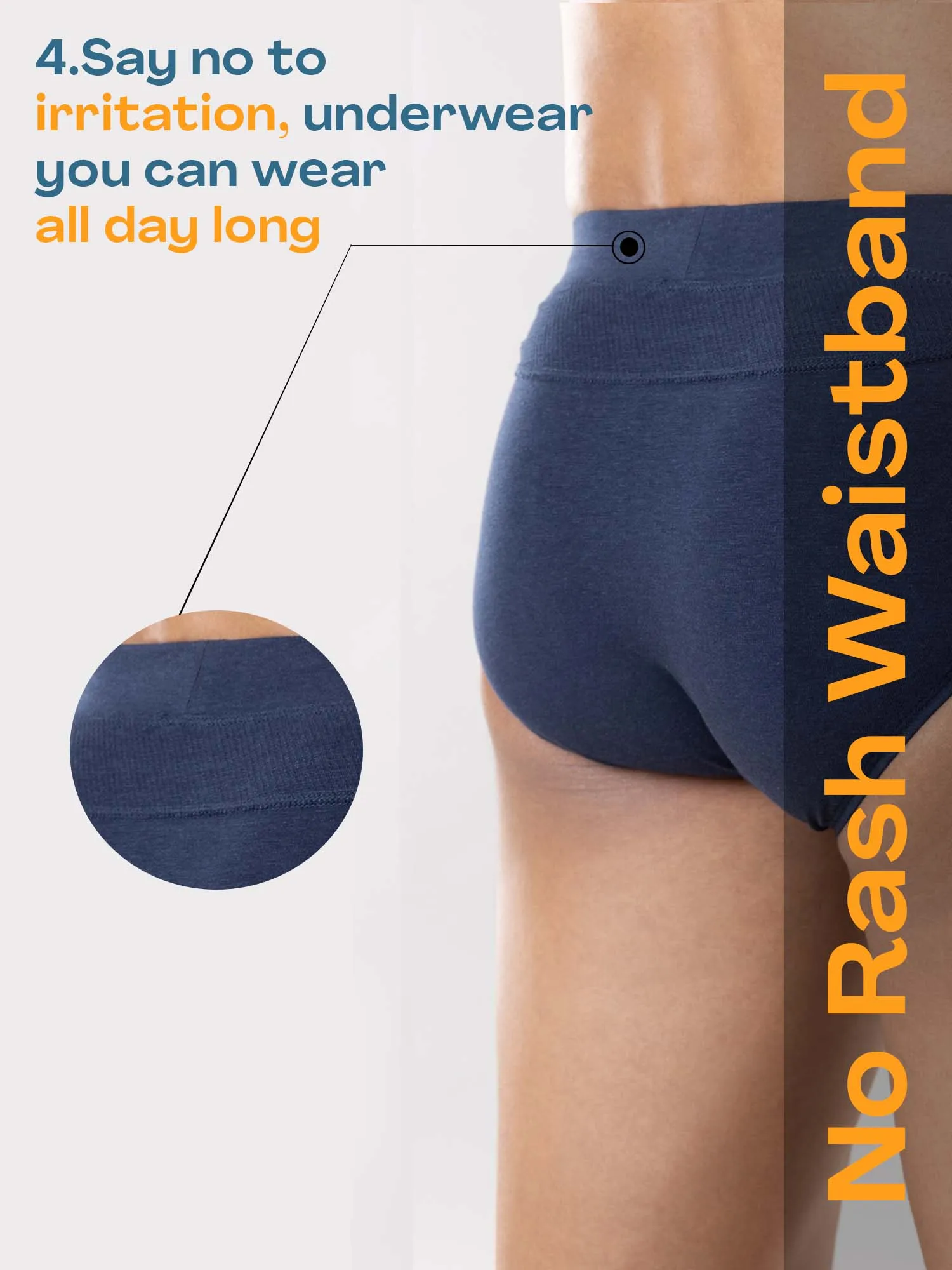 Anti Odor Cotton Tencel Cooling Brief - Dress Blues