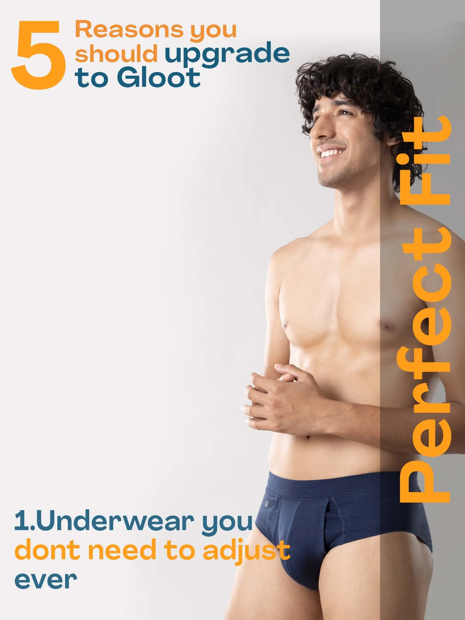 Anti Odor Cotton Tencel Cooling Brief - Dress Blues