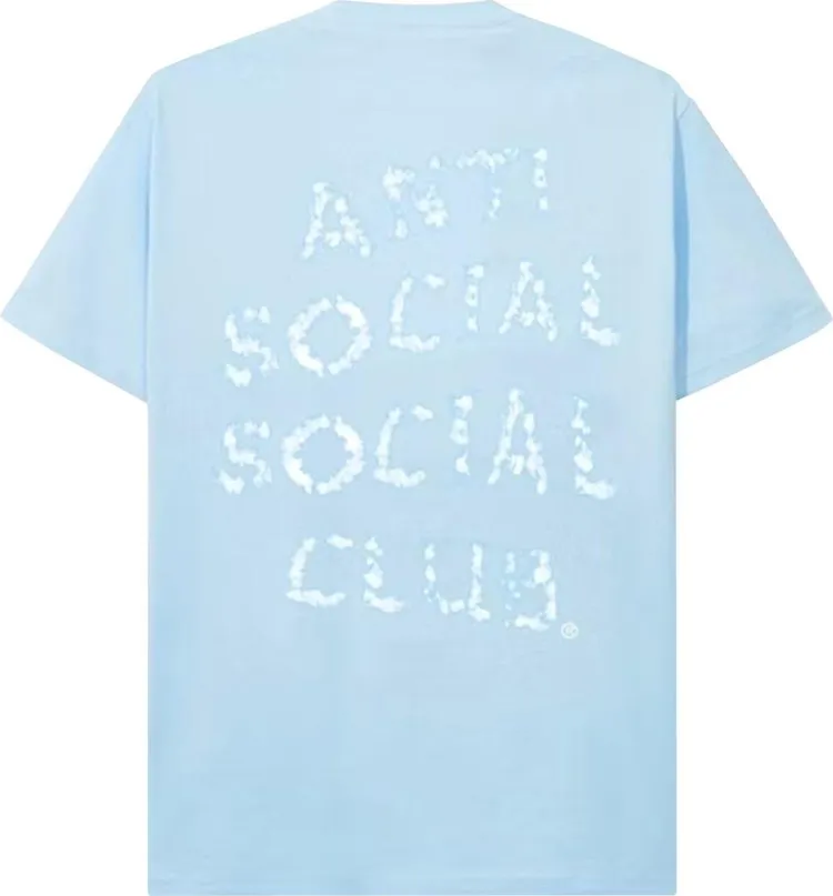 Anti Social Social Club Partly Cloudy Tee 'Blue', blue