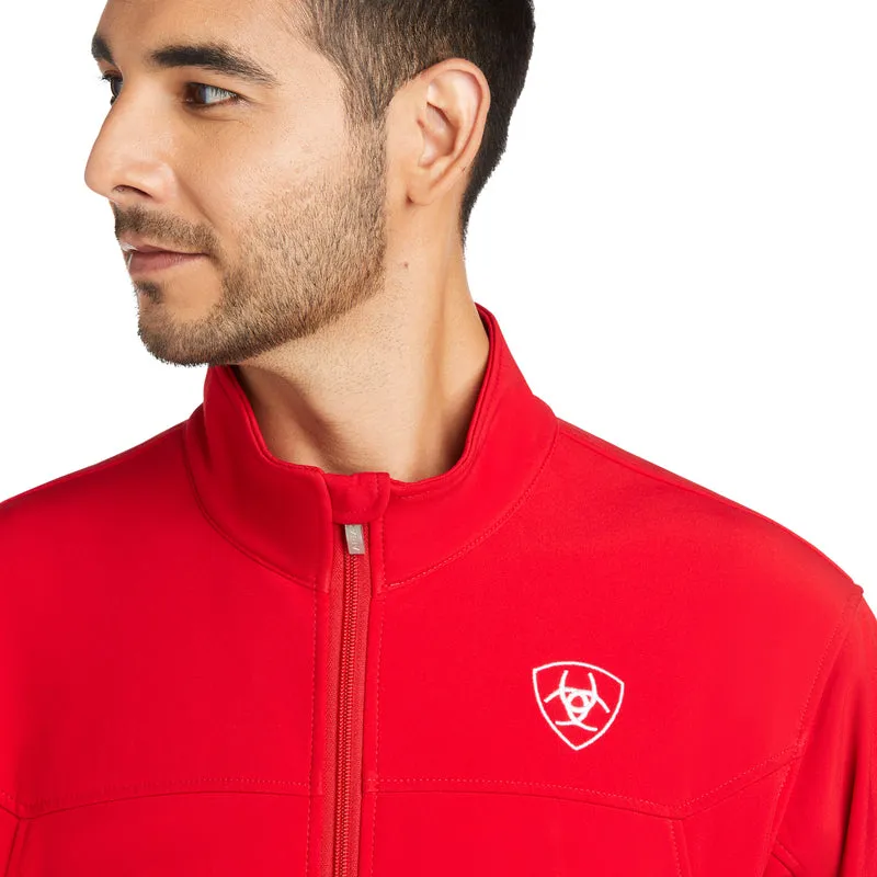 Ariat Men's New Team Softshell MEXICO Water Resistant Jacket, Red