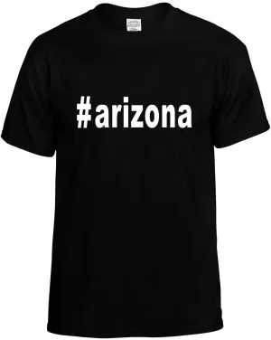 #Arizona Hashtag Unisex T-Shirt Novelty Graphic Tee Shirt