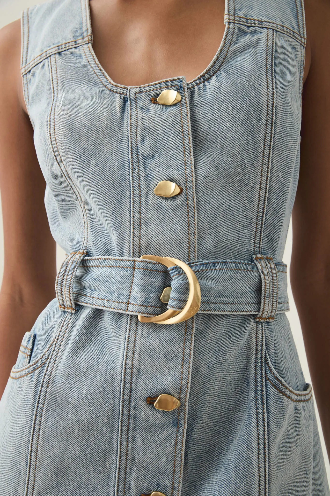 Aura Denim Mini Dress