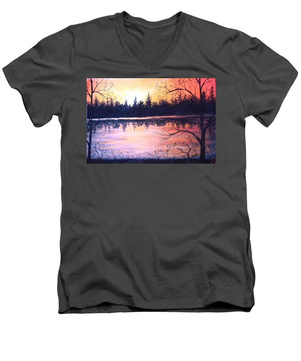 Autumn Nights - Men's V-Neck T-Shirt
