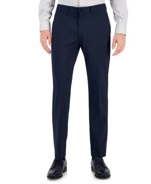 AX Armani Exchange Mens Slim fit Dress Pants 34 / 32 Navy Blue Plaid