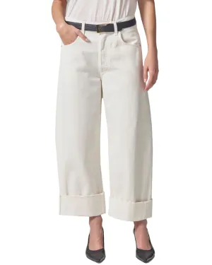 Ayla Baggy Cuffed Jean in Pashmina
