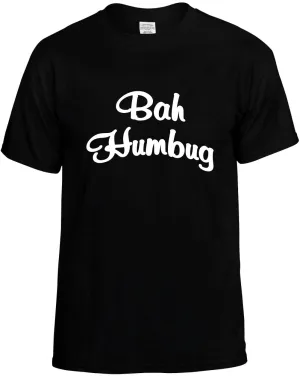 Bah Humbug Christmas Cool Unisex T-Shirt Novelty Graphic Tee Shirt