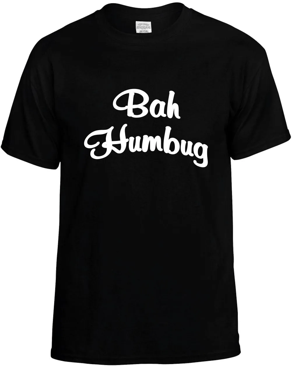 Bah Humbug Christmas Cool Unisex T-Shirt Novelty Graphic Tee Shirt
