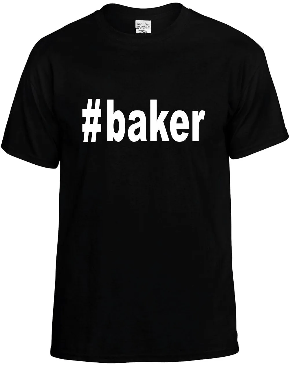 #Baker Hashtag Unisex T-Shirt Novelty Graphic Tee Shirt