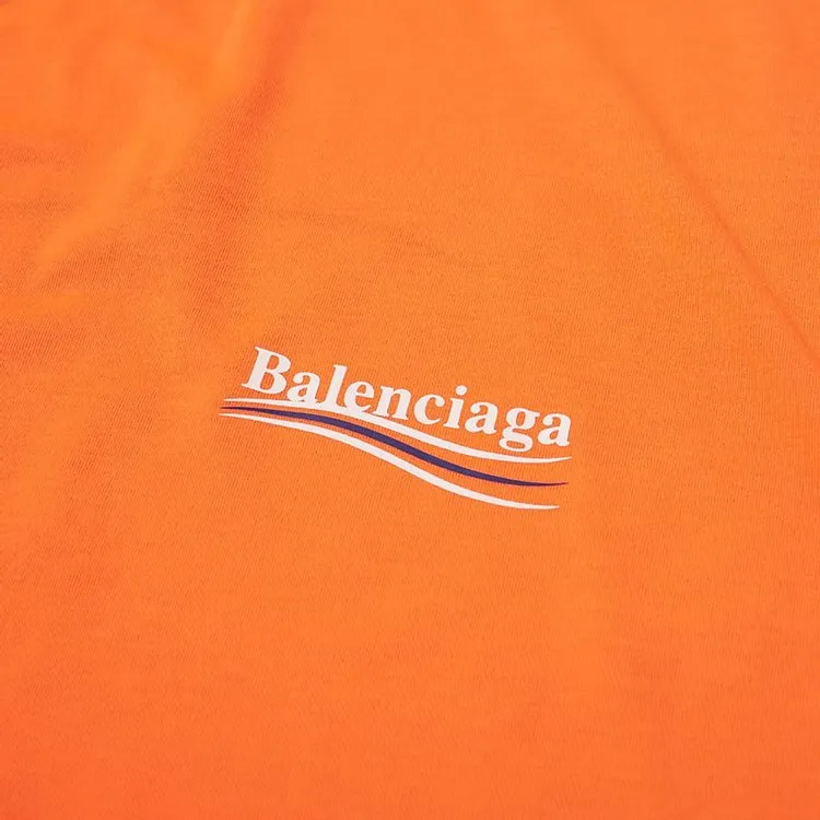 Balenciaga Large Fit T-Shirt 'Fluo Orange', Orange