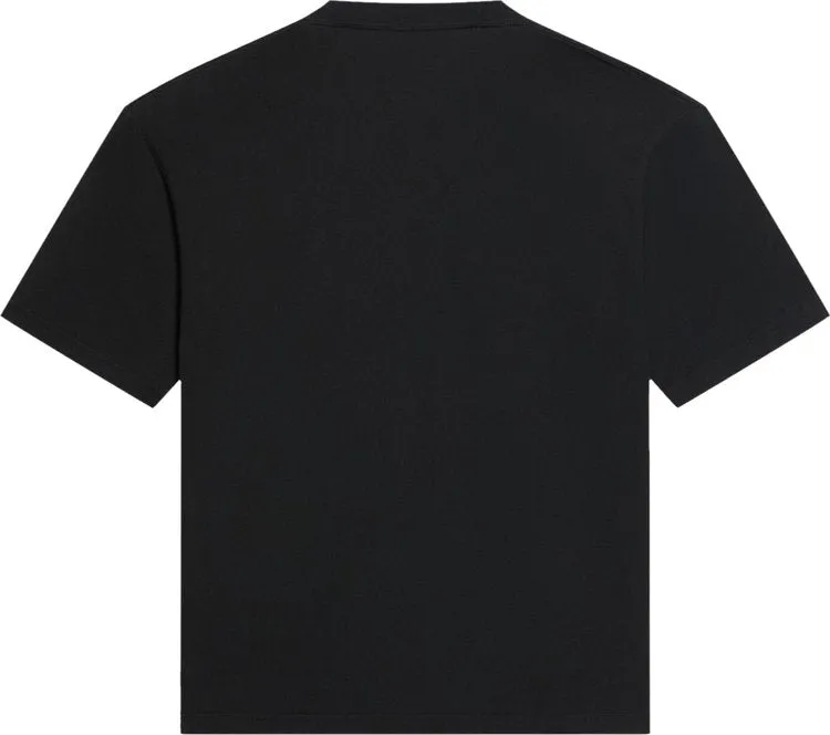 Balenciaga Retail Therapy Medium Fit T-Shirt 'Black/Yellow', Multicolor