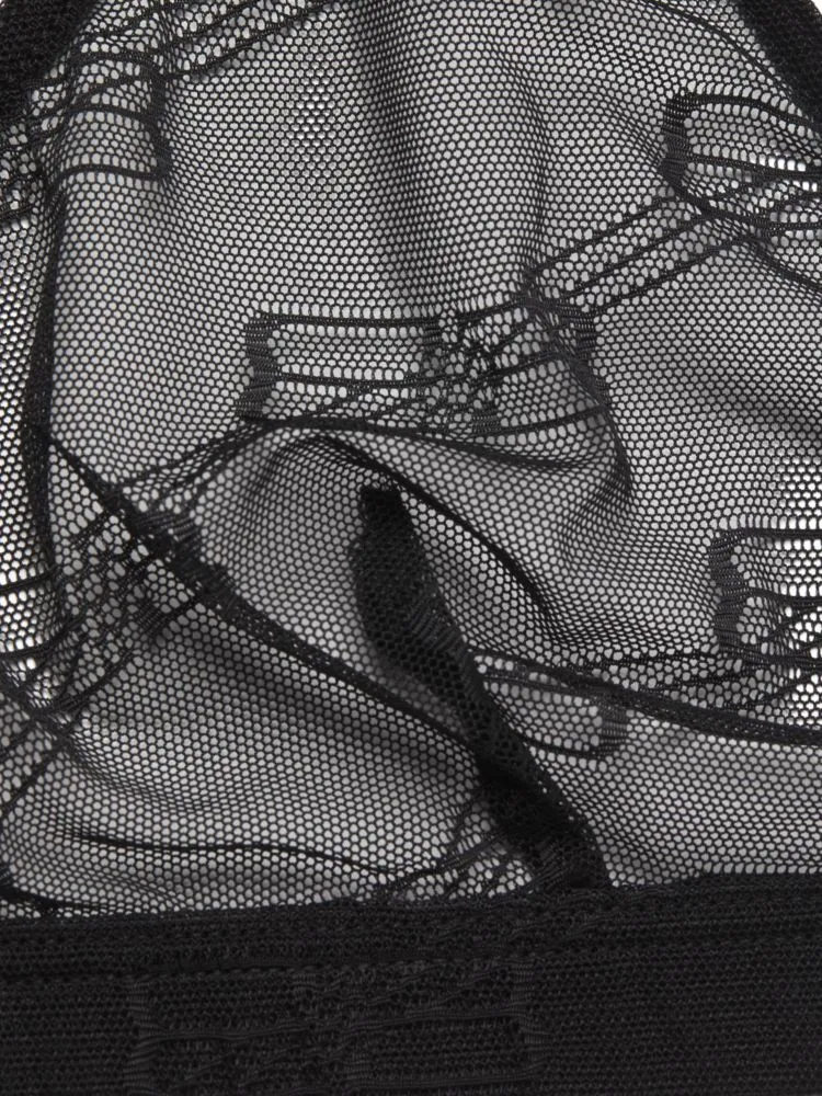 Balenciaga Tulle Triangle Bra, Black