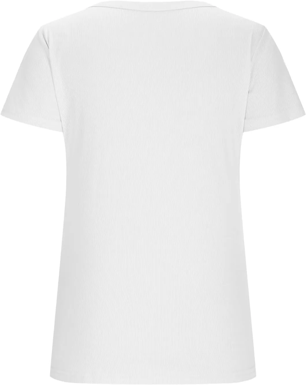 Basic Womens V Neck Short Sleeve T Shirt Knit Slim Fit Tees 2025 Summer Y2k Going Out Tops Sexy Tight Shirts