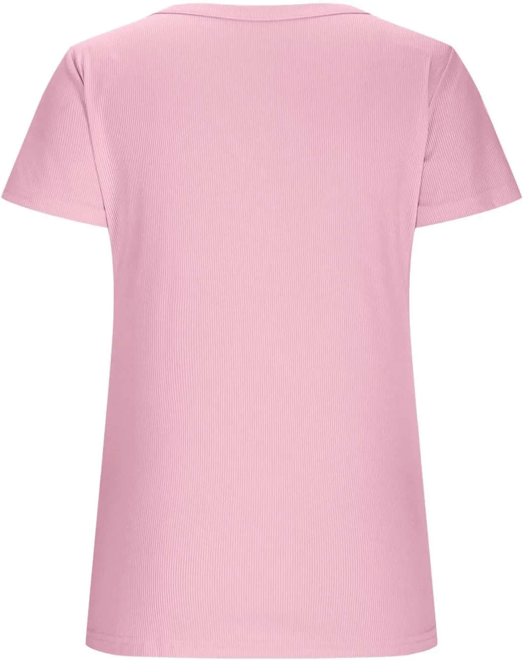 Basic Womens V Neck Short Sleeve T Shirt Knit Slim Fit Tees 2025 Summer Y2k Going Out Tops Sexy Tight Shirts