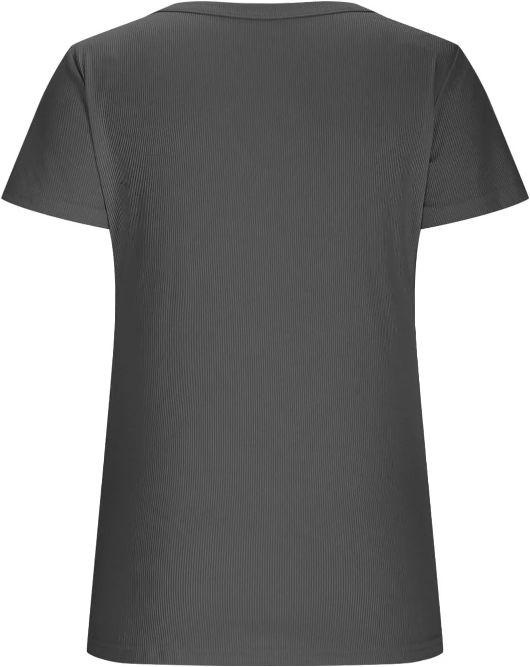 Basic Womens V Neck Short Sleeve T Shirt Knit Slim Fit Tees 2025 Summer Y2k Going Out Tops Sexy Tight Shirts