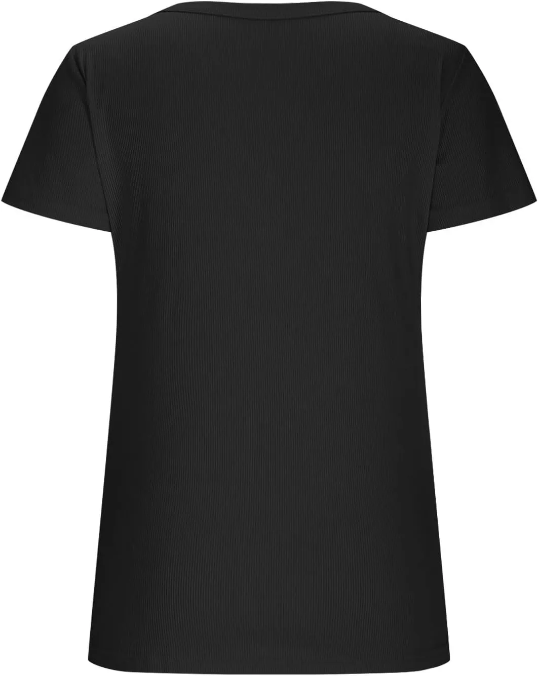 Basic Womens V Neck Short Sleeve T Shirt Knit Slim Fit Tees 2025 Summer Y2k Going Out Tops Sexy Tight Shirts