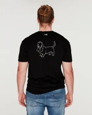 Basset Hound Dad Illustration: T-Shirt