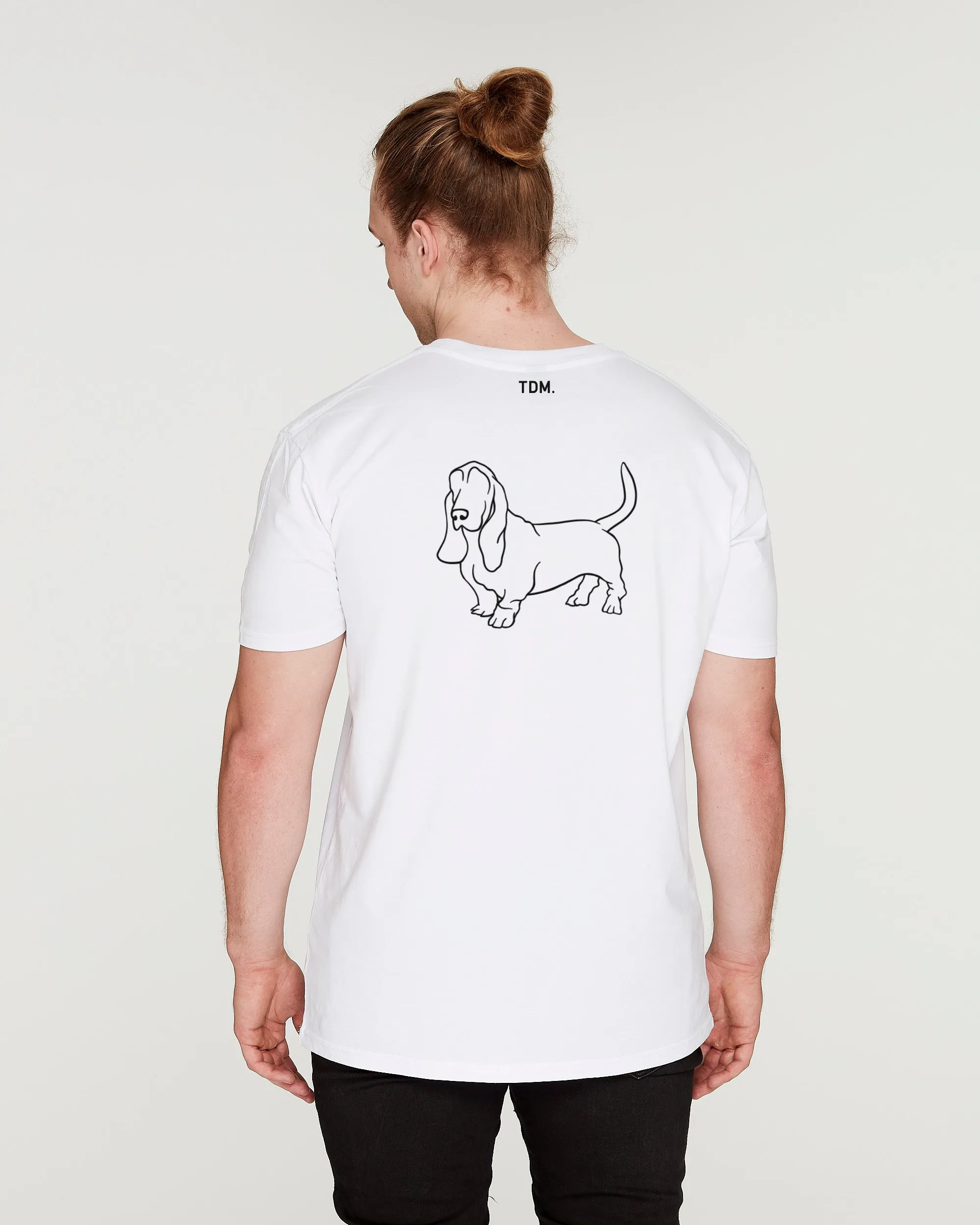 Basset Hound Dad Illustration: T-Shirt