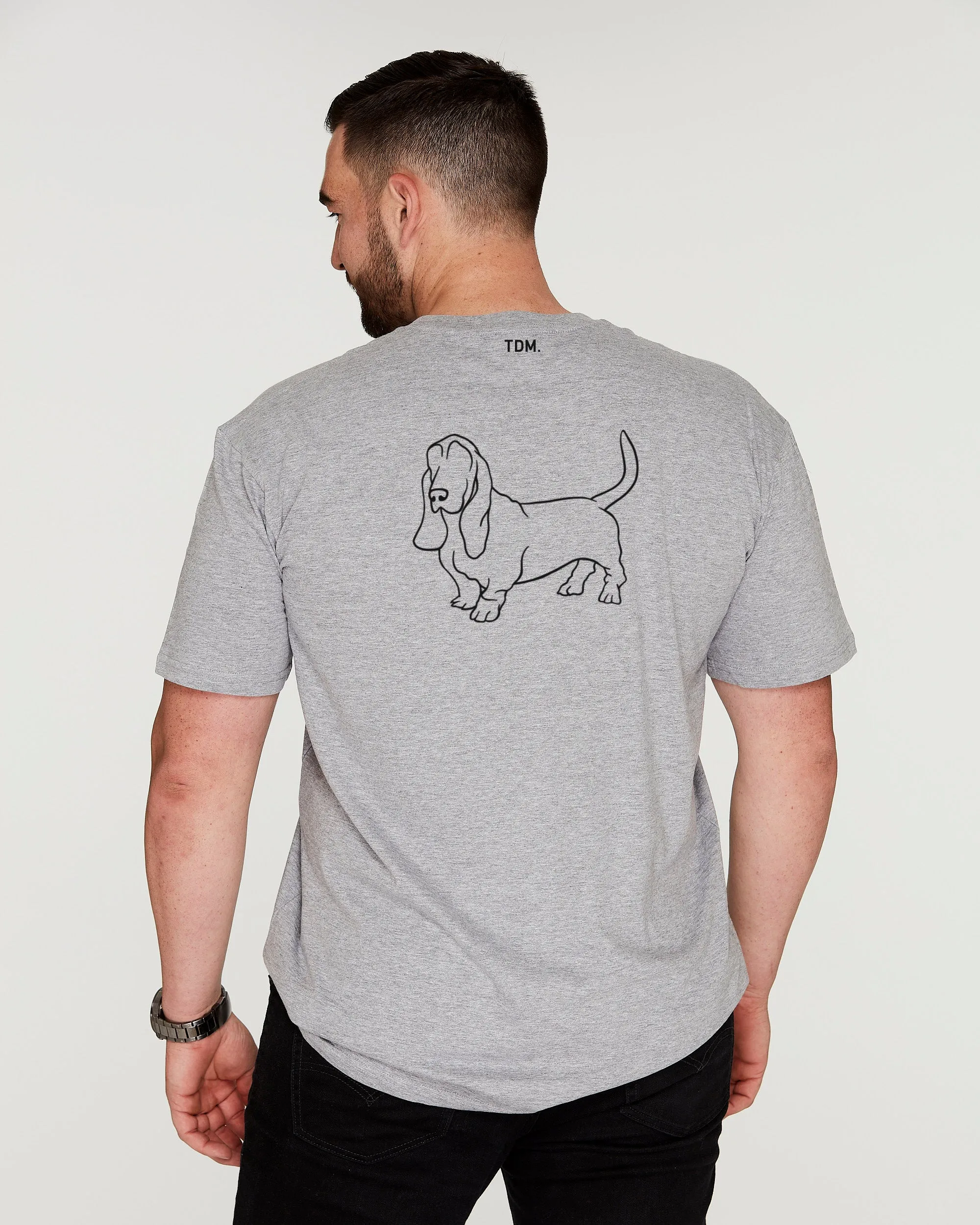 Basset Hound Dad Illustration: T-Shirt