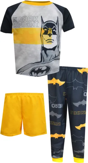 Batman the Dark Knight Invincible Hero 3 Piece Pajama Set