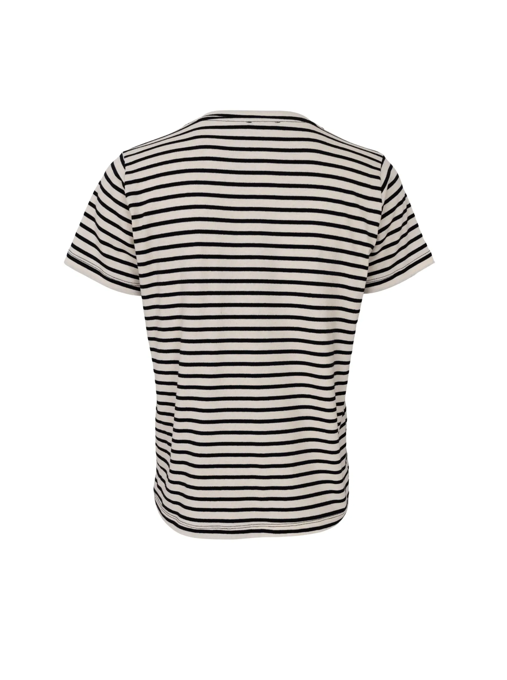 BCKASSI v-neck SS tee - Black/ Creme