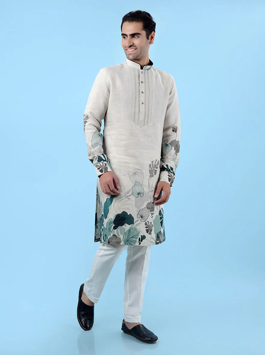 Beige  Kurta Pajama | TULA