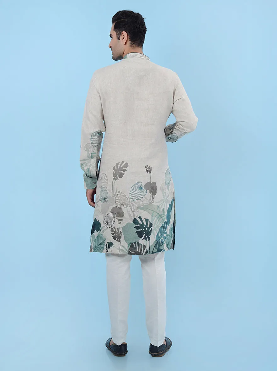 Beige  Kurta Pajama | TULA