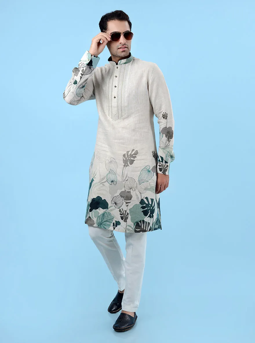 Beige  Kurta Pajama | TULA