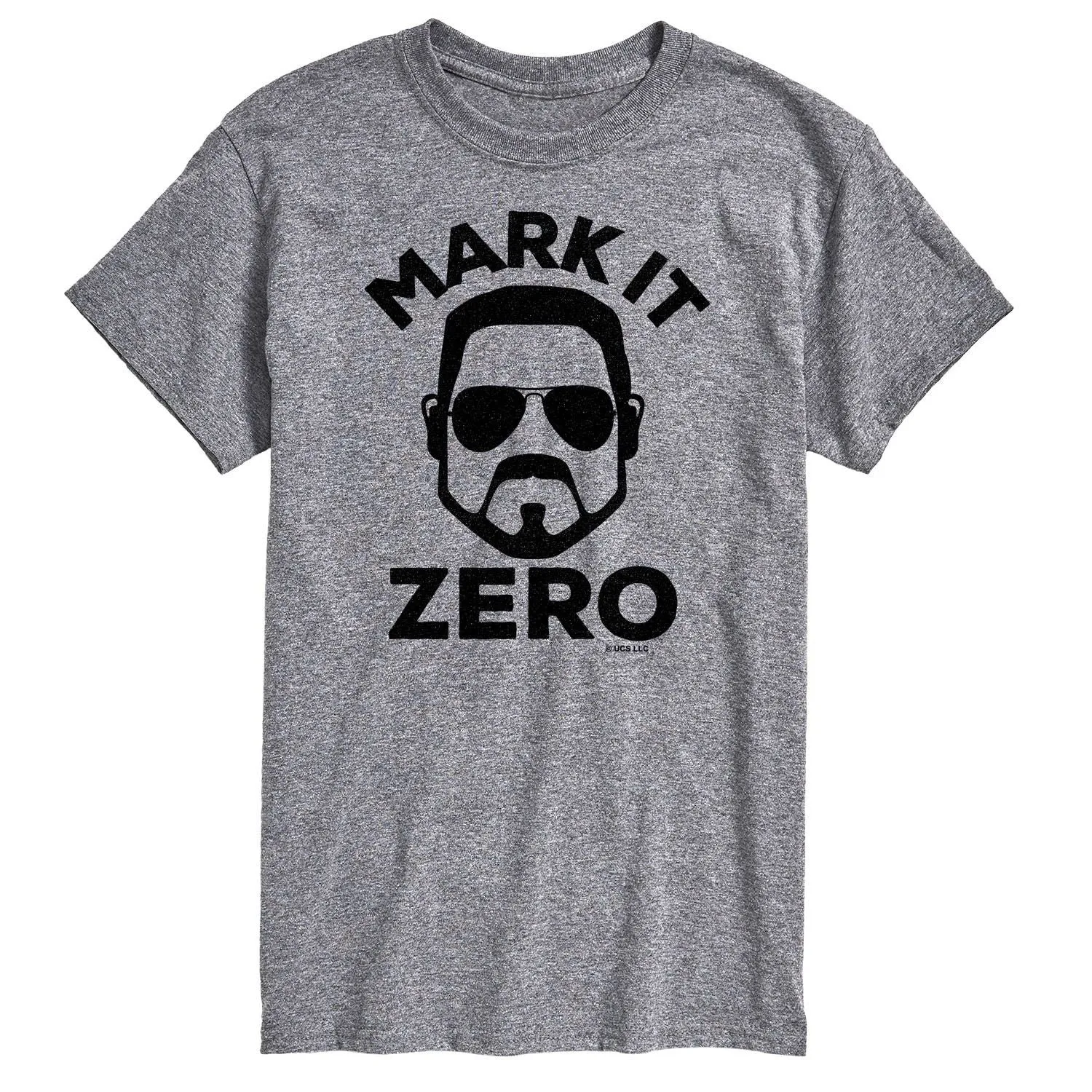 Big & Tall The Big Lebowski Mark It Zero License T-shirt, gray
