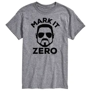 Big & Tall The Big Lebowski Mark It Zero License T-shirt, gray