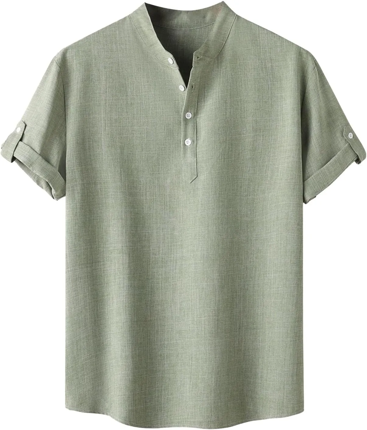 Big and Tall T-Shirts for Men Oversized Summer Short Sleeve Tee Tops Stylish Quick Dry V Neck Button Henley Shirts