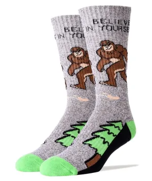 Bigfoot Believe Athletic Crew Socks (Men's)