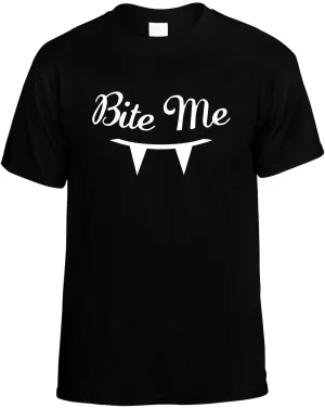 Bite Me Unisex T-Shirt Novelty Graphic Tee Shirt