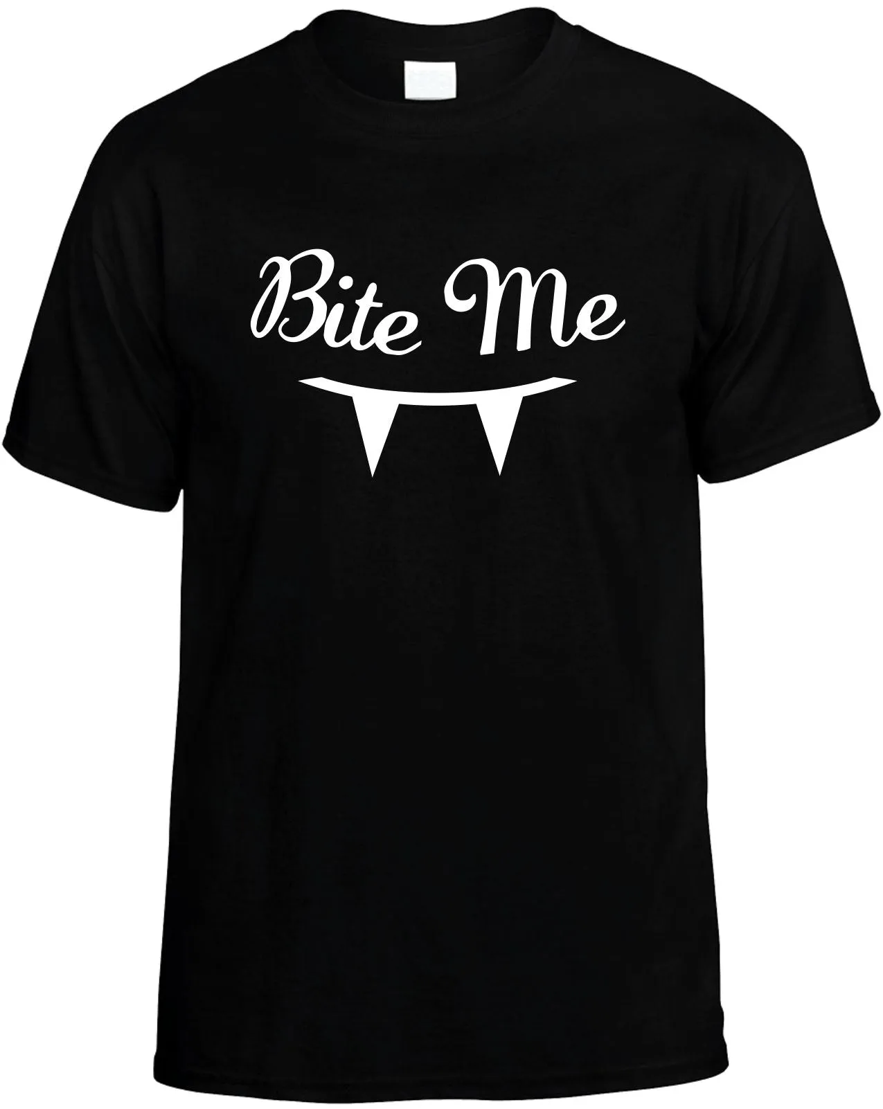 Bite Me Unisex T-Shirt Novelty Graphic Tee Shirt