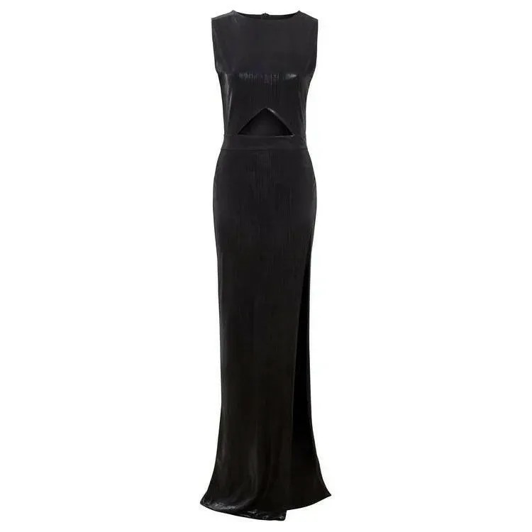 Black Cutout Maxi Dress