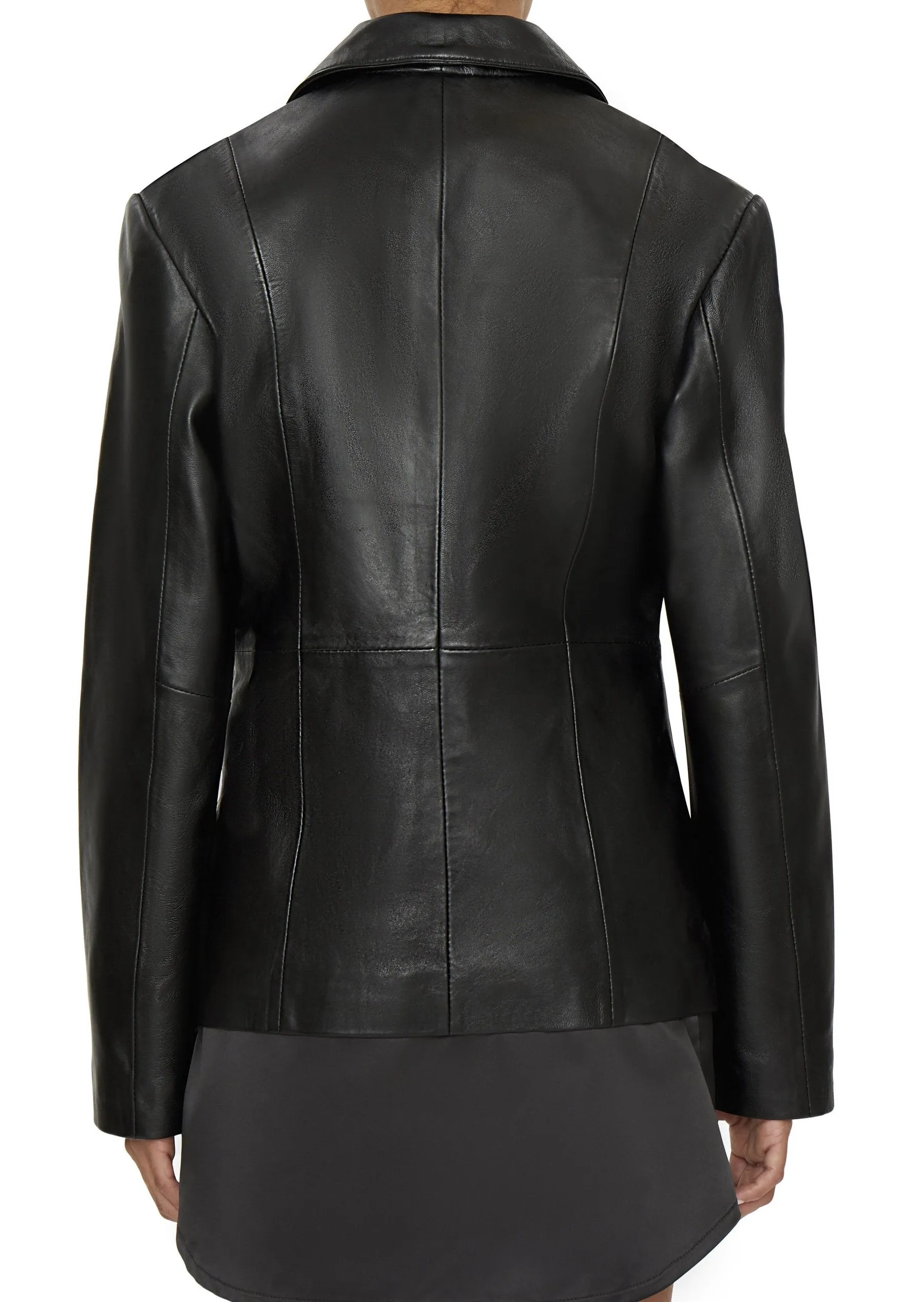 Black Leather Blazer Worn By Kendall Jenner | Kendall Jenner Black Leather Blazer