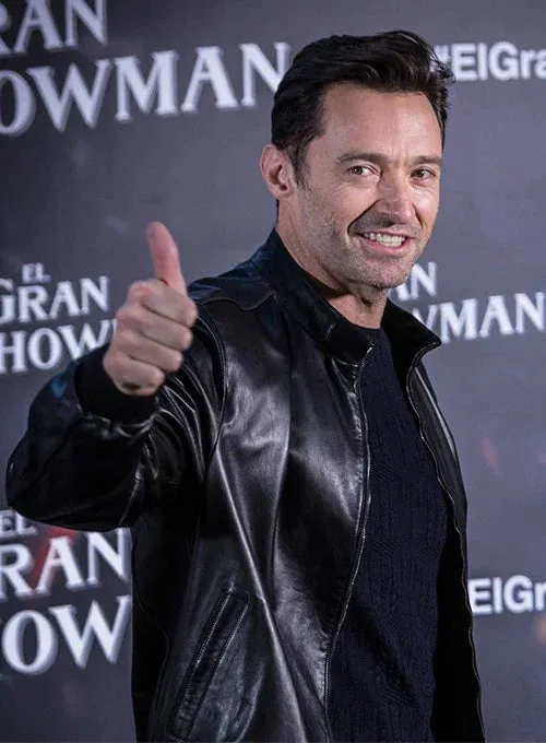 Black Leather Jacket Worn by Hugh Jackman | Hugh Jackman Leather Jacket