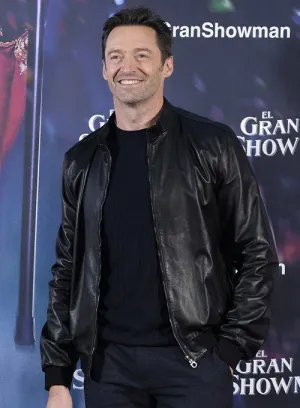 Black Leather Jacket Worn by Hugh Jackman | Hugh Jackman Leather Jacket