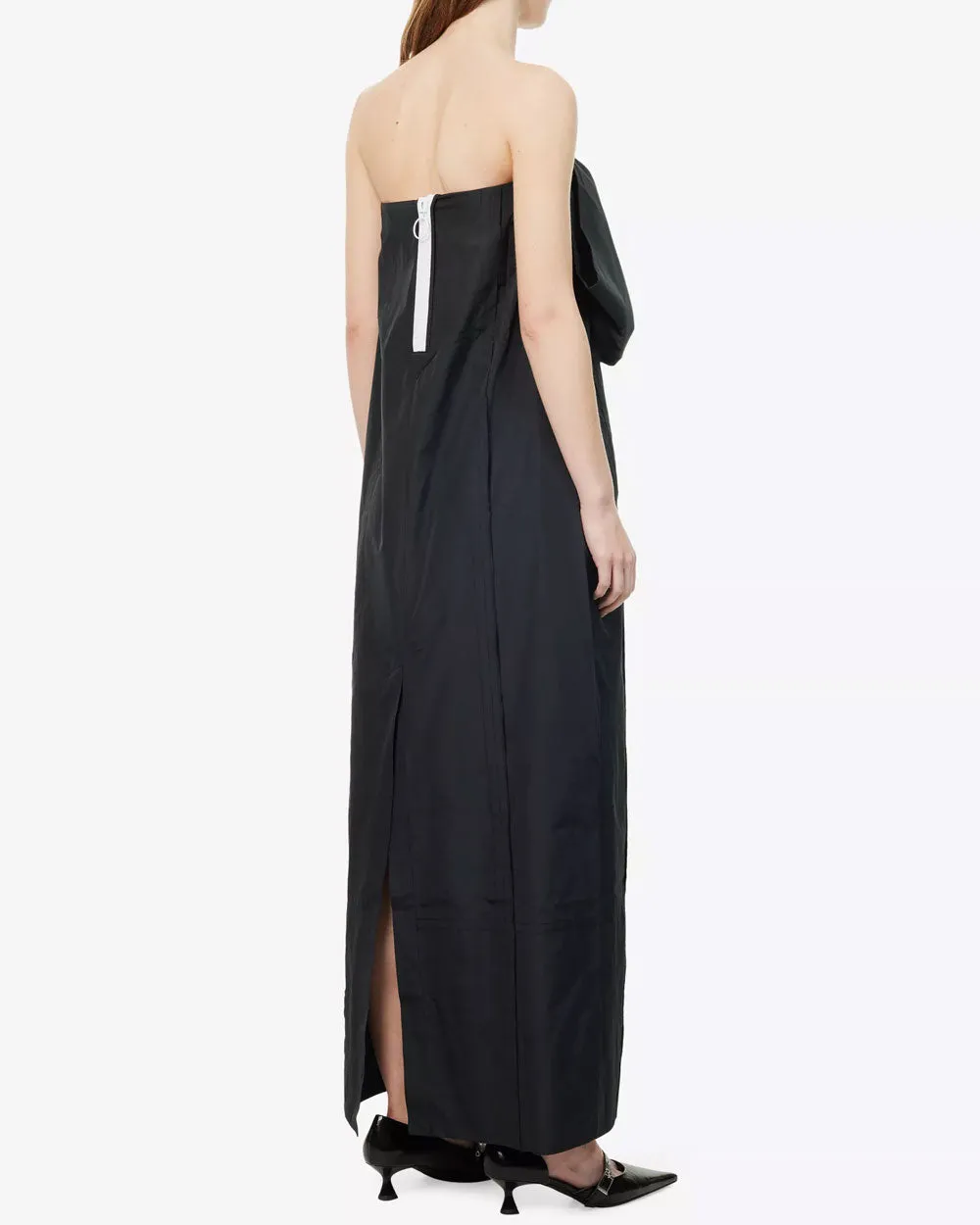Black Striped Dance Floor Gown
