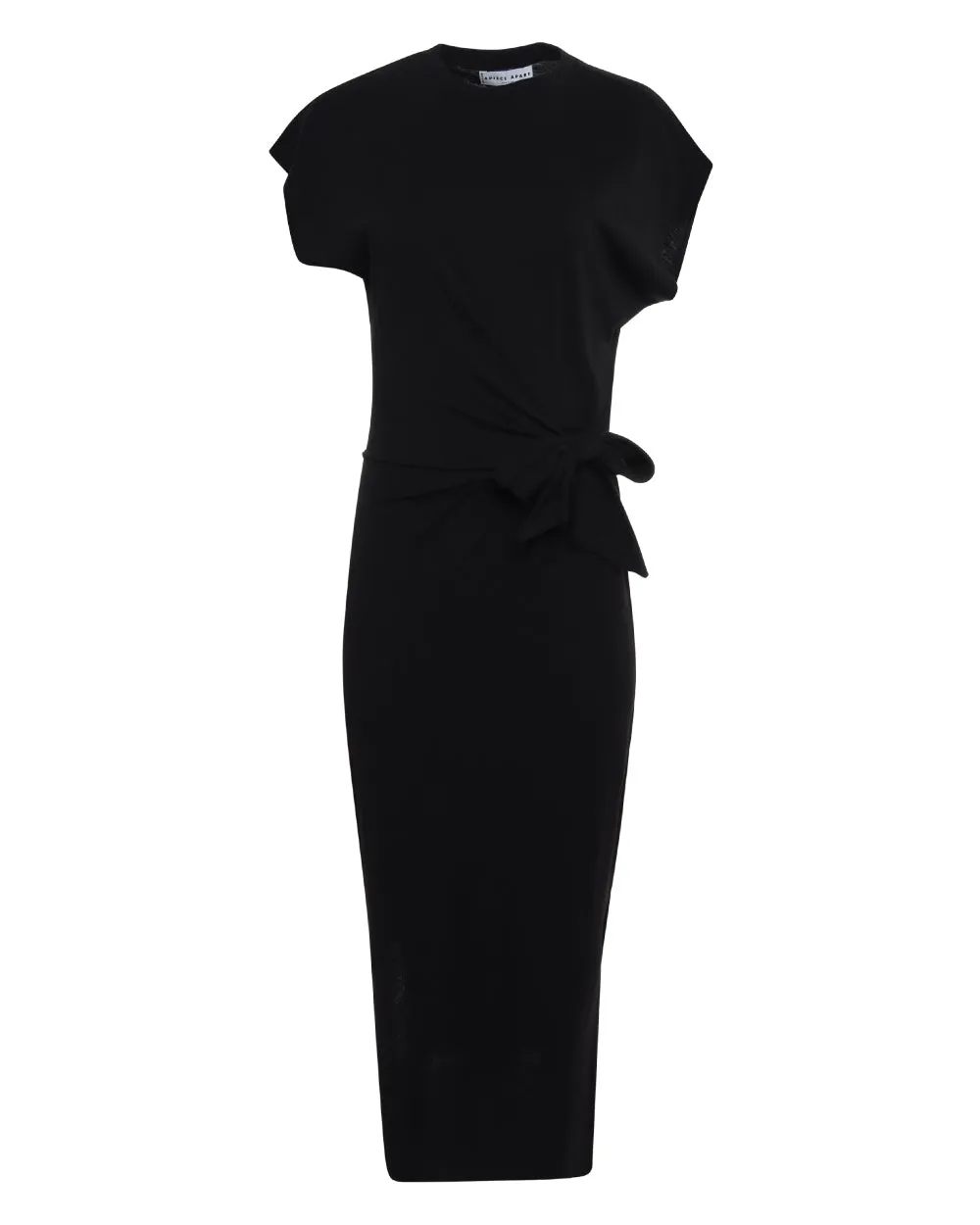 Black Vanina Cinched Waist Dress